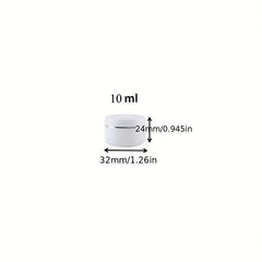 30pcs 10ml Cosmetic Jars with Liners and Lids for Creams Lotions Lip Balm