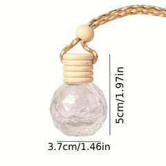 Car Air Freshener Perfume Bottle Empty Hanging Car Diffuser Bottle
