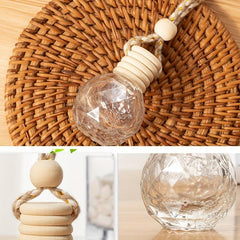 Car Air Freshener Perfume Bottle Empty Hanging Car Diffuser Bottle