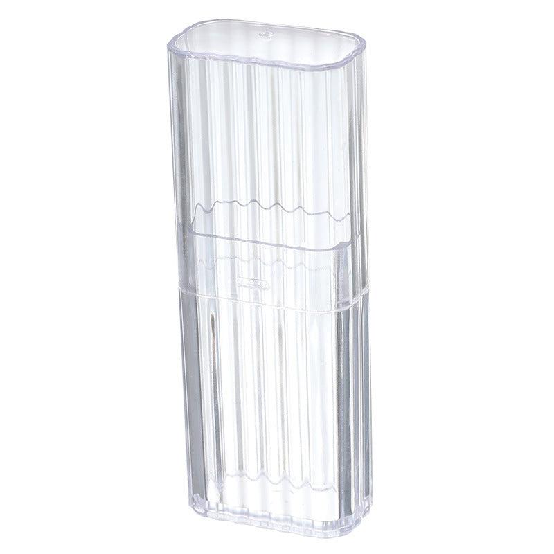Travel Makeup Swabs Organizer Box Clear Container Home Swab Case