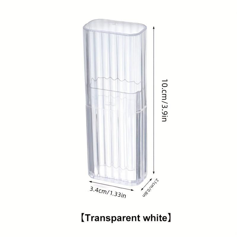 Travel Makeup Swabs Organizer Box Clear Container Home Swab Case