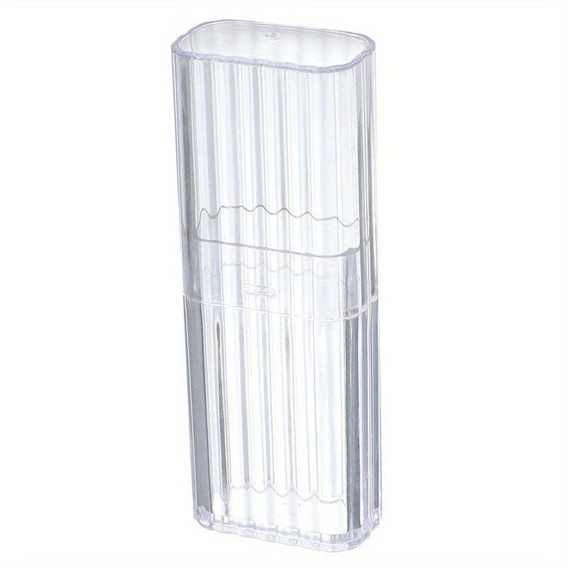 Travel Makeup Swabs Organizer Box Clear Container Home Swab Case