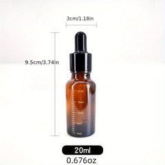5pcs Amber Essential Perfume Glass Dropper Bottles Set