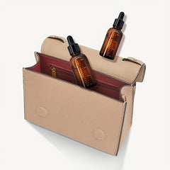 5pcs Amber Essential Perfume Glass Dropper Bottles Set