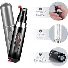 10PCS 5ml Perfume Atomizer Mini Aluminum Spray Bottle