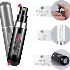 10PCS 5ml Perfume Atomizer Mini Aluminum Spray Bottle