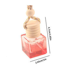 Car Hanging Glass Pendant Empty Bottle For Perfume Air Freshener
