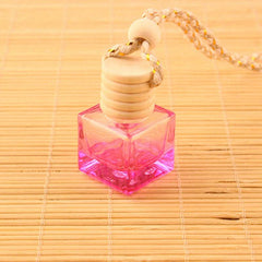 Car Hanging Glass Pendant Empty Bottle For Perfume Air Freshener