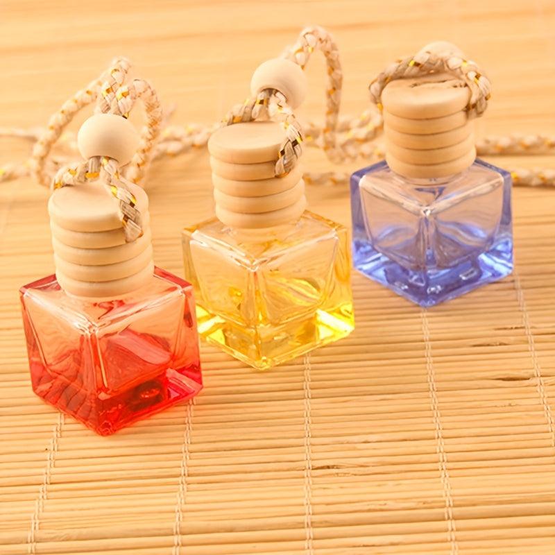 Car Hanging Glass Pendant Empty Bottle For Perfume Air Freshener