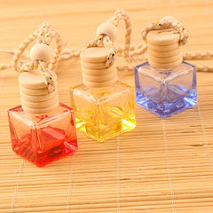 Car Hanging Glass Pendant Empty Bottle For Perfume Air Freshener