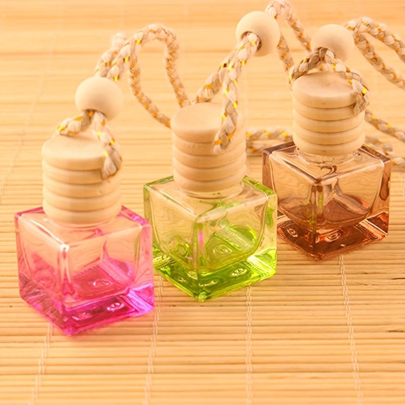 Car Hanging Glass Pendant Empty Bottle For Perfume Air Freshener