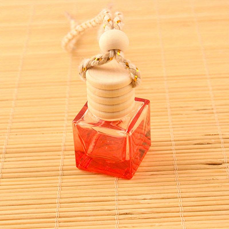 Car Hanging Glass Pendant Empty Bottle For Perfume Air Freshener
