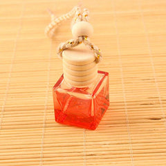 Car Hanging Glass Pendant Empty Bottle For Perfume Air Freshener
