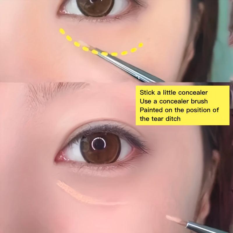 Fine Concealer Eyeliner Lacrimal Brush Set