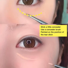 Fine Concealer Eyeliner Lacrimal Brush Set
