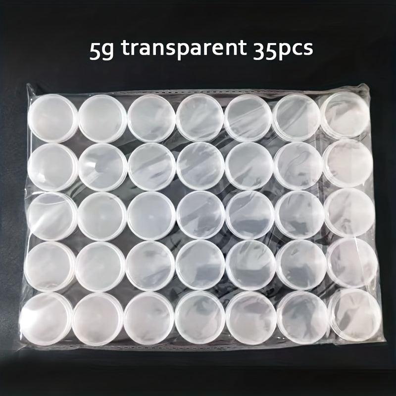 35pcs 5g Sample Containers With Lids for Makeup Lotion Eye Shadow