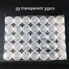 35pcs 5g Sample Containers With Lids for Makeup Lotion Eye Shadow