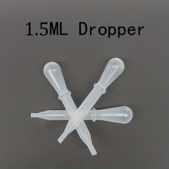 20pcs Disposable Plastic Transfer Pipettes 1.5ml Liquid Droppers Lab Science Art