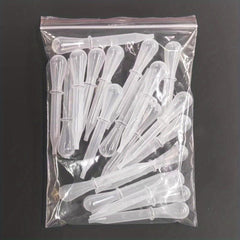 20pcs Disposable Plastic Transfer Pipettes 1.5ml Liquid Droppers Lab Science Art