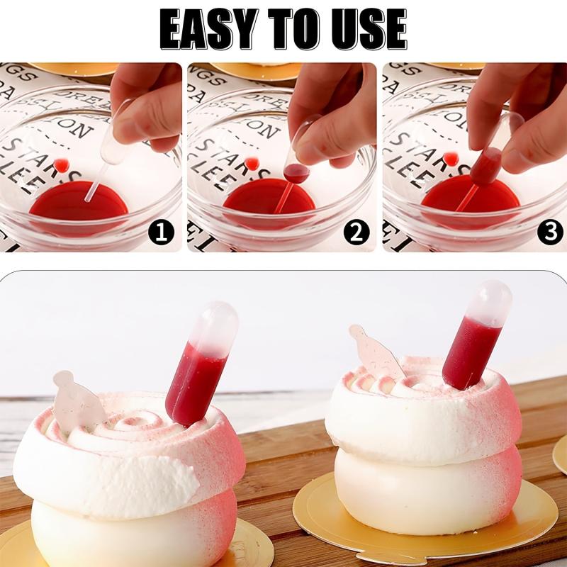 100PCS Plastic Squeeze Transfer Pipettes Mini Straws Liquid Transfer Pipettes