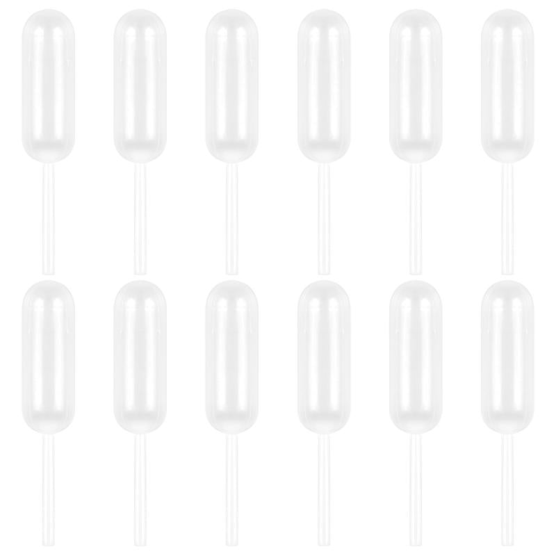 100PCS Plastic Squeeze Transfer Pipettes Mini Straws Liquid Transfer Pipettes