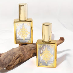 15ml Portable Perfume Spray Bottle - Square Glass Atomizer