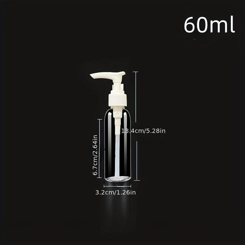 3pcs Clear Pump Bottle 30-300ml Plastic Lotion Dispenser Refillable Travel