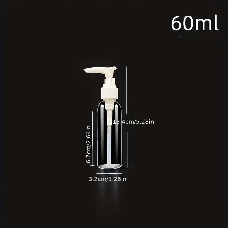 3pcs Clear Pump Bottle 30-300ml Plastic Lotion Dispenser Refillable Travel