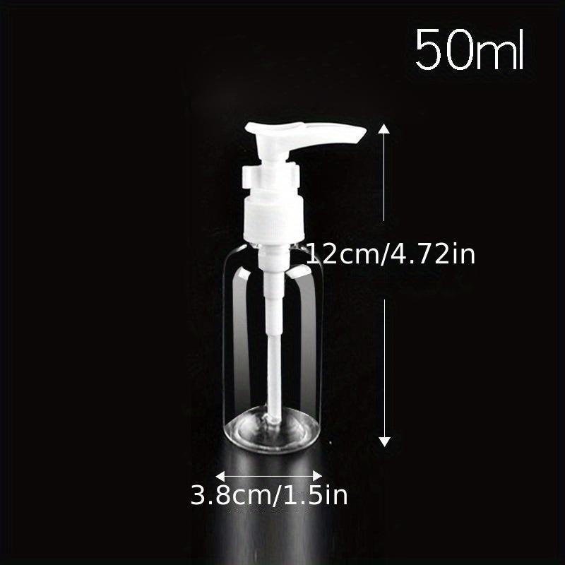 3pcs Clear Pump Bottle 30-300ml Plastic Lotion Dispenser Refillable Travel