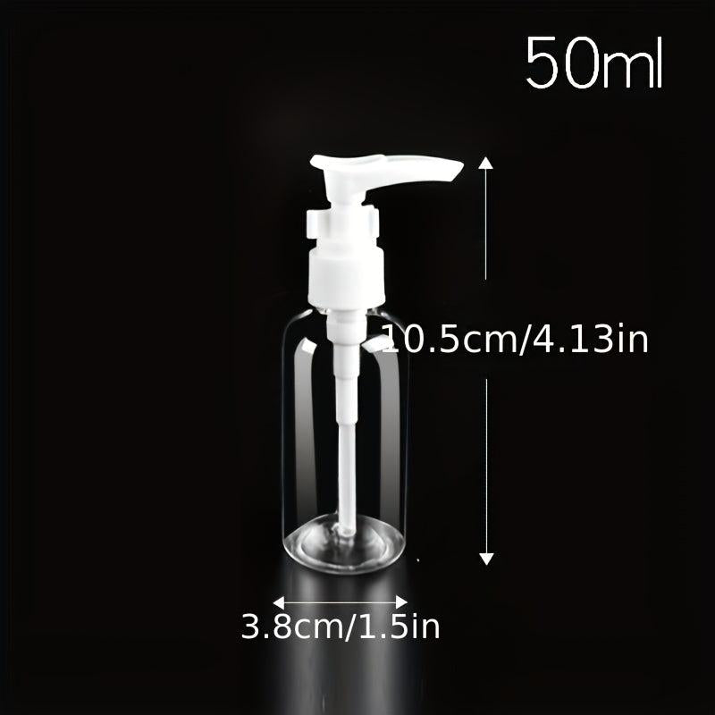 3pcs Clear Pump Bottle 30-300ml Plastic Lotion Dispenser Refillable Travel