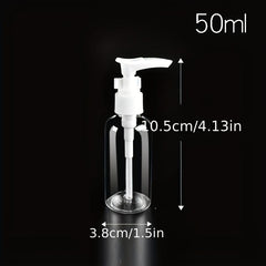 3pcs Clear Pump Bottle 30-300ml Plastic Lotion Dispenser Refillable Travel