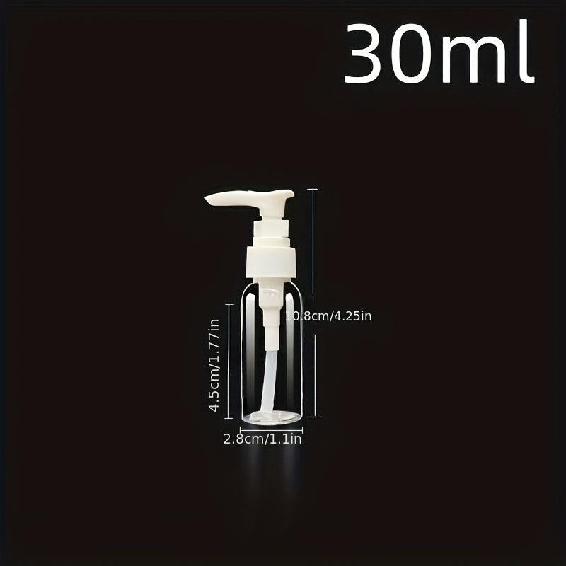 3pcs Clear Pump Bottle 30-300ml Plastic Lotion Dispenser Refillable Travel
