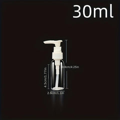 3pcs Clear Pump Bottle 30-300ml Plastic Lotion Dispenser Refillable Travel