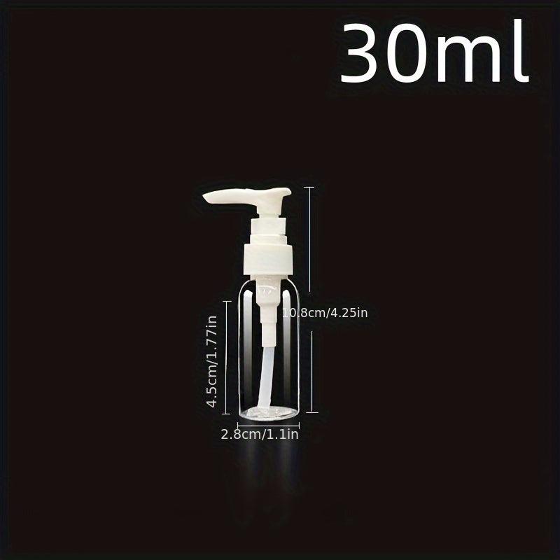 3pcs Clear Pump Bottle 30-300ml Plastic Lotion Dispenser Refillable Travel