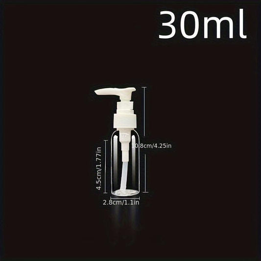 3pcs Clear Pump Bottle 30-300ml Plastic Lotion Dispenser Refillable Travel