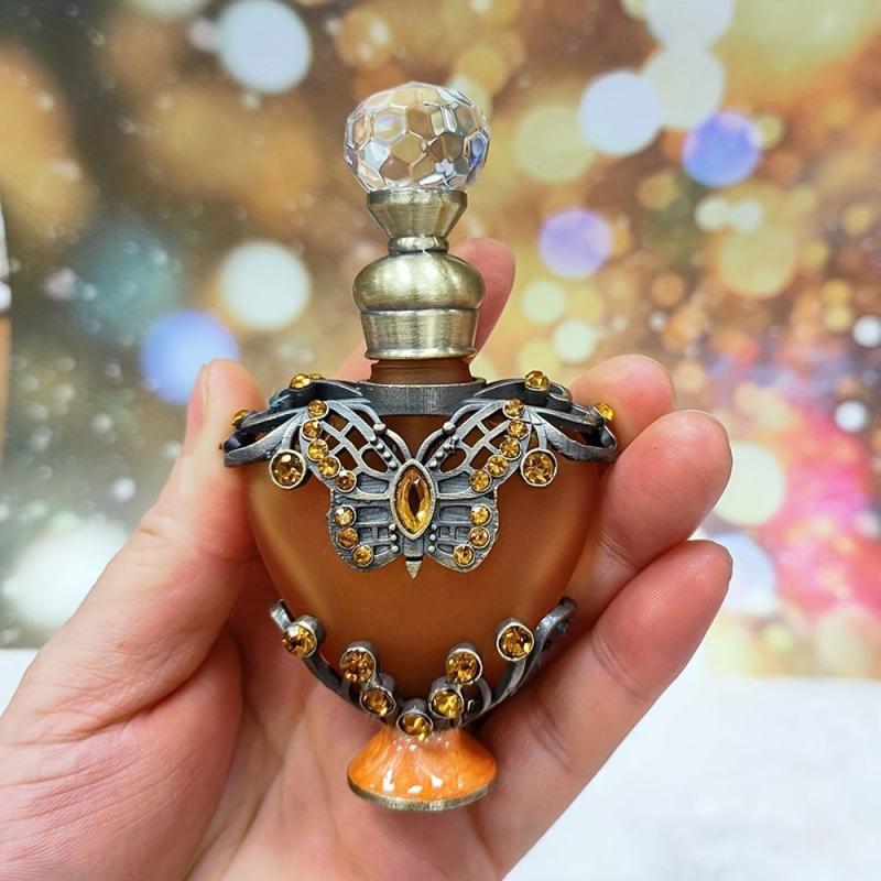 10ML Portable Perfume Bottle Heart Shaped Rhinestone Makeup Essential