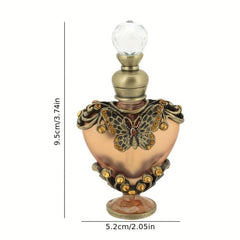 10ML Portable Perfume Bottle Heart Shaped Rhinestone Makeup Essential