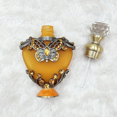 10ML Portable Perfume Bottle Heart Shaped Rhinestone Makeup Essential