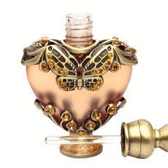 10ML Portable Perfume Bottle Heart Shaped Rhinestone Makeup Essential