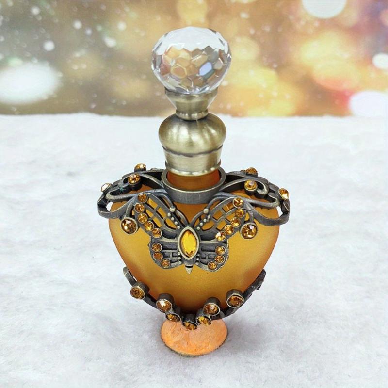 10ML Portable Perfume Bottle Heart Shaped Rhinestone Makeup Essential