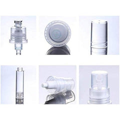 6Pcs 15ml Airless Lotion Bottles Portable Travel Clear Refillable Vacuum Pump