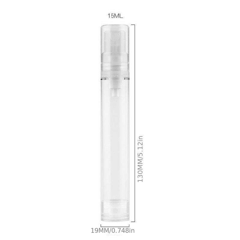 6Pcs 15ml Airless Lotion Bottles Portable Travel Clear Refillable Vacuum Pump