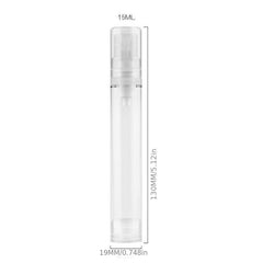6Pcs 15ml Airless Lotion Bottles Portable Travel Clear Refillable Vacuum Pump