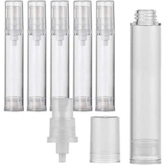 6Pcs 15ml Airless Lotion Bottles Portable Travel Clear Refillable Vacuum Pump