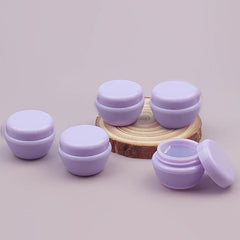 Travel Cream Jars with Lids for Toiletries Salves Lotion - Set of 5