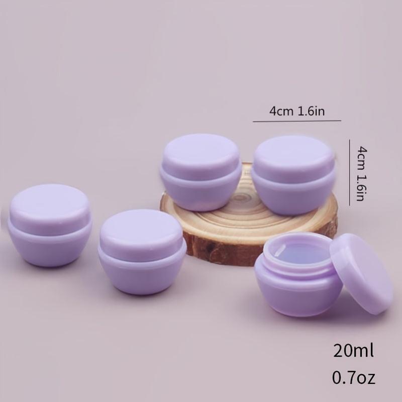 Travel Cream Jars with Lids for Toiletries Salves Lotion - Set of 5