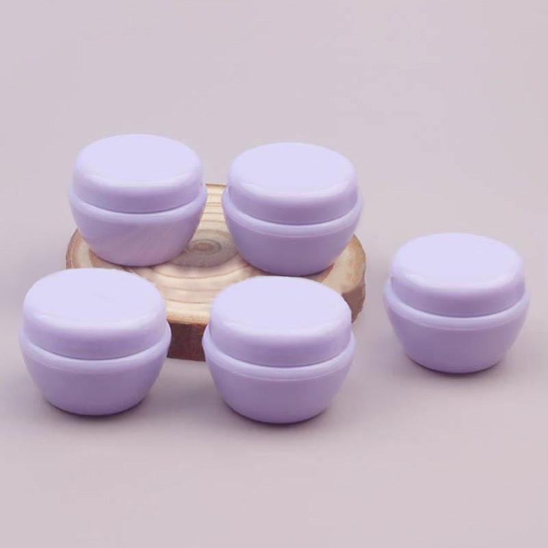 Travel Cream Jars with Lids for Toiletries Salves Lotion - Set of 5