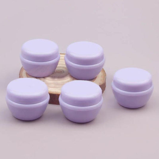 Travel Cream Jars with Lids for Toiletries Salves Lotion - Set of 5