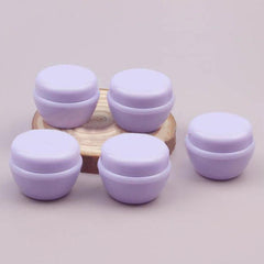 Travel Cream Jars with Lids for Toiletries Salves Lotion - Set of 5
