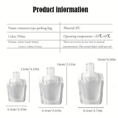 Travel Makeup & Skincare Packing Bag 30ml 50ml 100ml